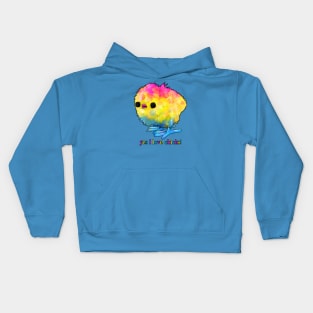 I Love Chicks! Pan Kids Hoodie